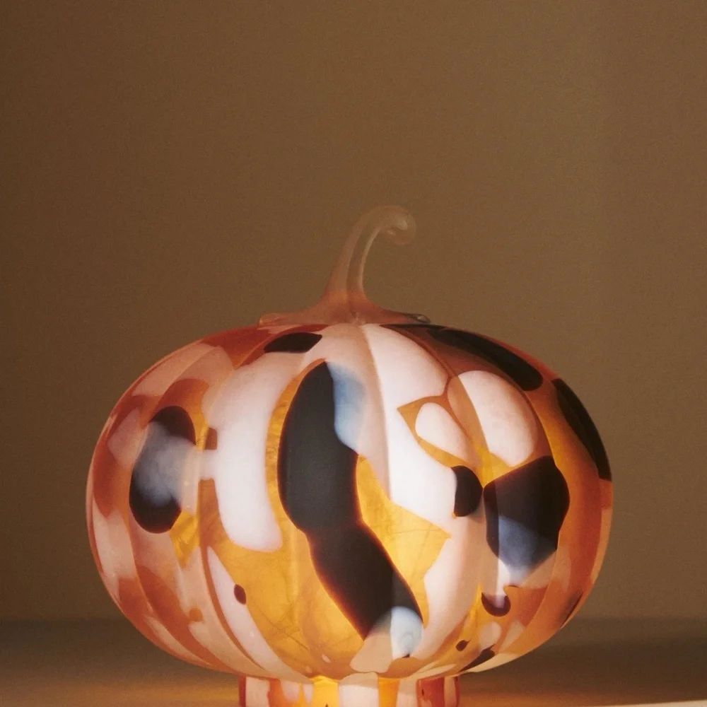NWT Anthropologie  Glass Cheena Pumpkin